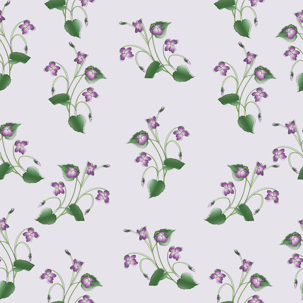 Delicate clumps of violets. - Vetor, Imagem
