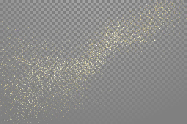 Golden glitter abstract gold star dust vector - Vector, Image