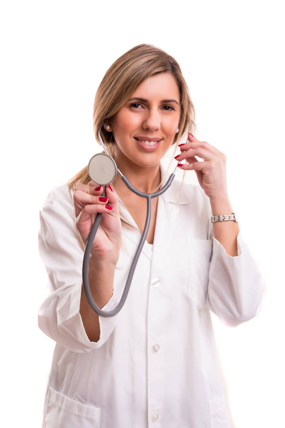doctor holding stethoscope - Foto, imagen
