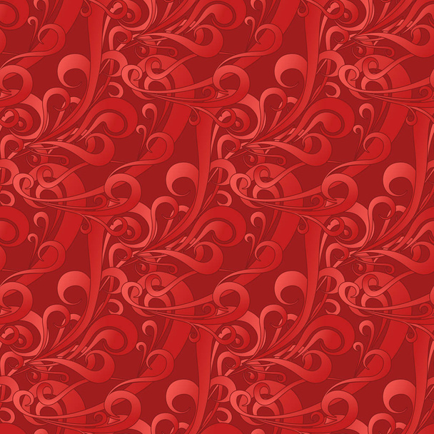 Ilustracja wektorowa bezszwowe kolor plac czerwony wzór - Wektor, obraz