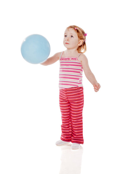 Girl Holding Balloon - Φωτογραφία, εικόνα