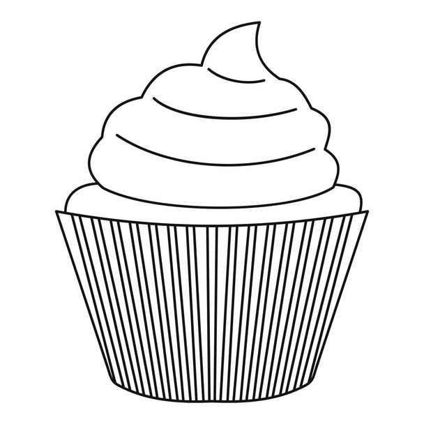 Maffin icon, outline style - Διάνυσμα, εικόνα