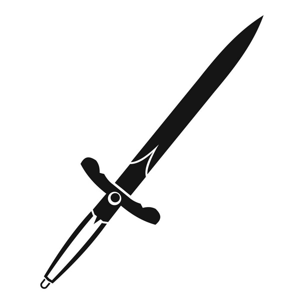 Sword icon, simple style - Vector, Image