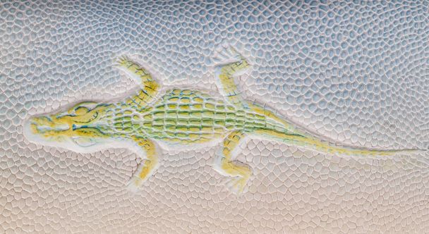 textura de piel de reptil azul
 - Foto, Imagen