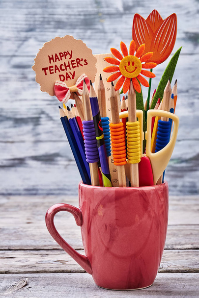 Pencils in a mug. - Photo, Image