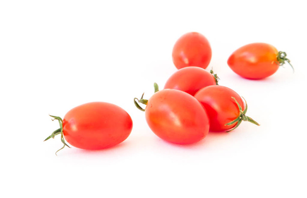 Fresh cherry tomatoes on white background - Photo, Image