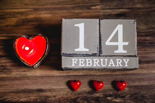 calendar  of valentines day - Foto, imagen