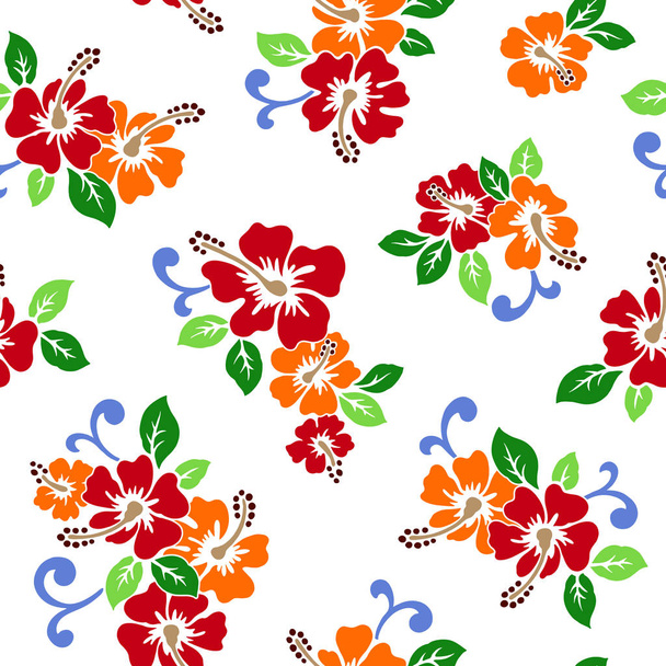 Hibiscus flower illustration - ベクター画像