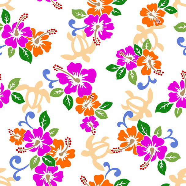 Hibiscus flower illustration - Vector, imagen