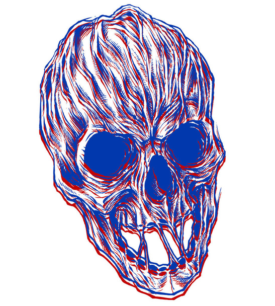 Crâne Illustration 3D
 - Vecteur, image