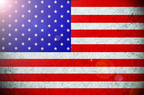 American flag ,USA national flag 3D illustration symbol.  - Photo, Image