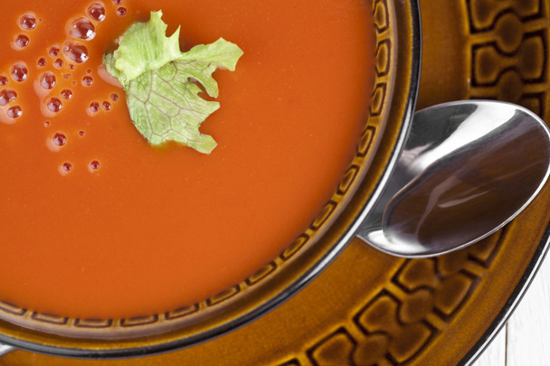 Bowl of tomato soup - Photo, Image