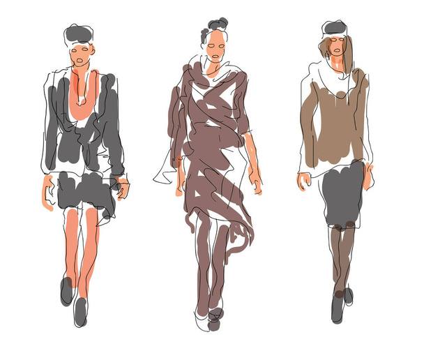      Sketch Fashion Women  - Vector, Image