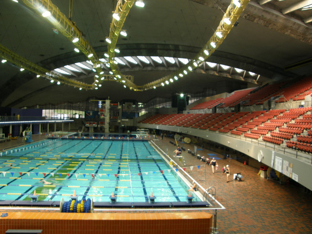 Schwimmbad im olympischen stadion in montreal (quebec), kanada - Foto, Bild
