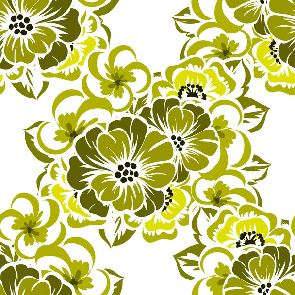 pattern with floral elements - Vektor, obrázek