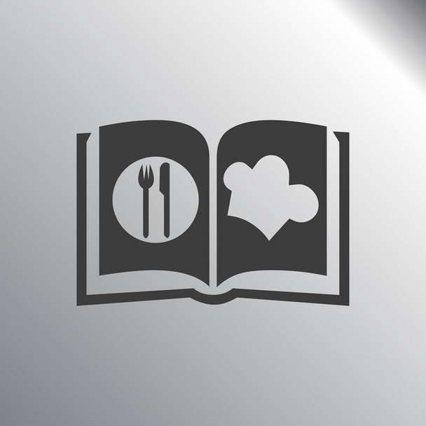 Cook kitap simgesi - Vektör, Görsel
