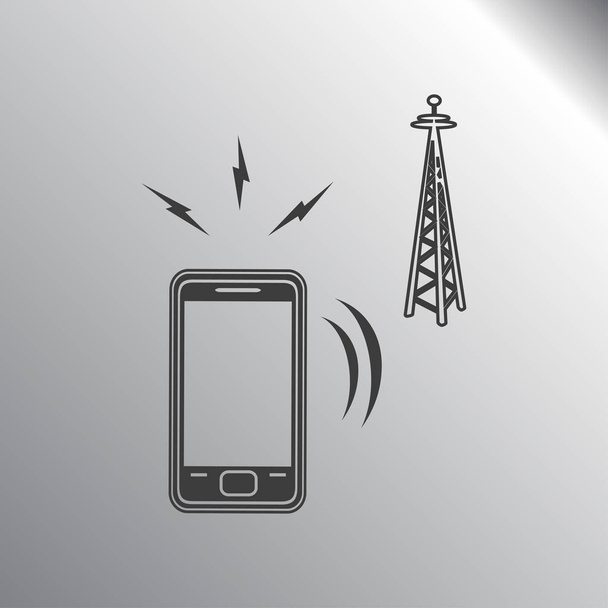 Cell Phone Tower  - Vector, Image