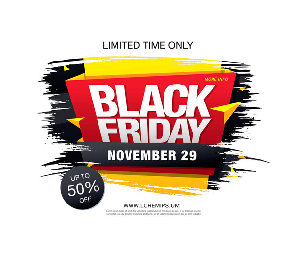 sale banner for black friday - Vector, Image