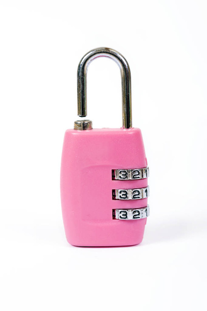 Pink coded lock - Photo, Image
