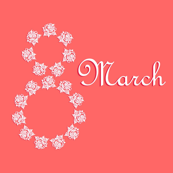Día de la Mujer 8 Marzo
 - Vector, imagen