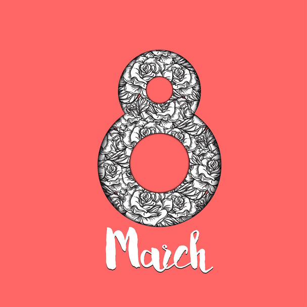Frauentag am 8. März - Vektor, Bild