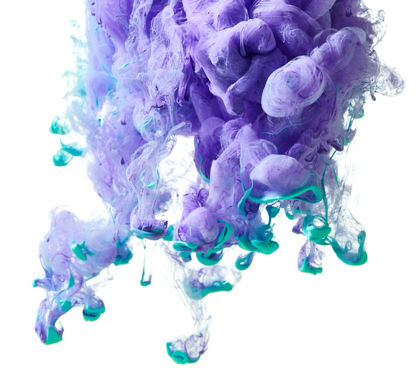 Druppel inkt in water - Foto, afbeelding