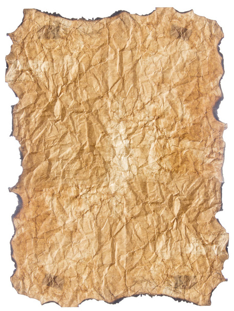 texture old paper with burnt edges  - Φωτογραφία, εικόνα