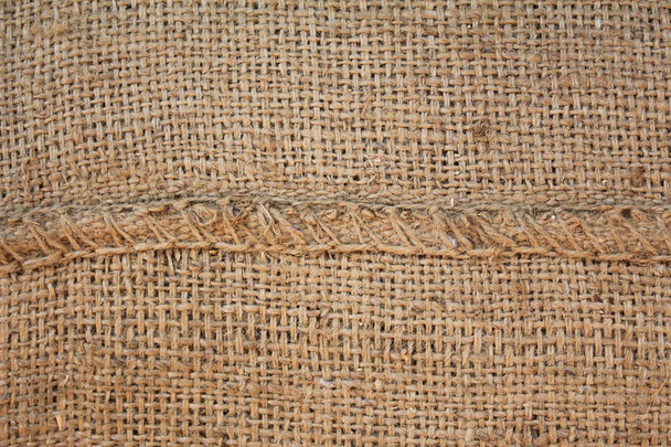 Hessisch sacktuch gewebt textur muster hintergrund  - Foto, Bild