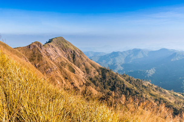 beautiful landscape of Chang phuak mountain in Thong pha phum Na - Fotó, kép