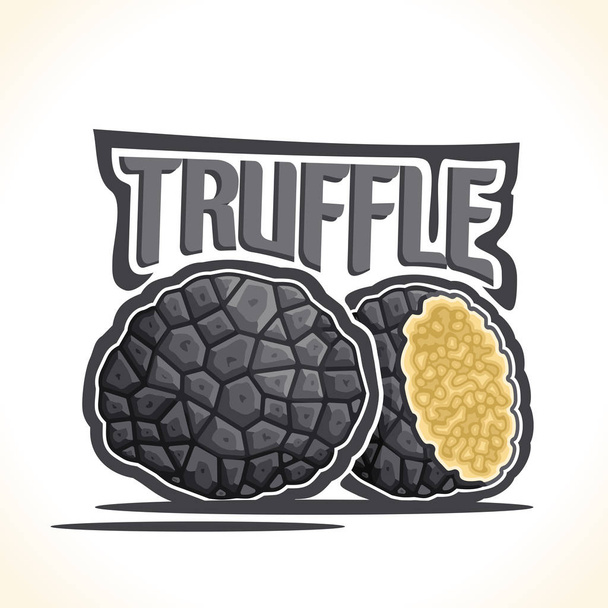 Logo vectoriel Champignons à la truffe noire
 - Vecteur, image