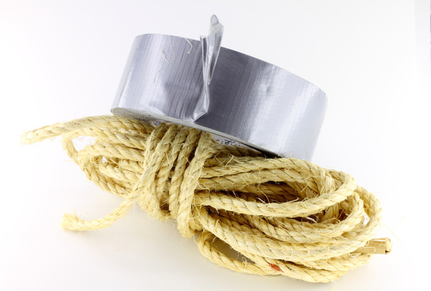 Construction hemp rope - Фото, изображение