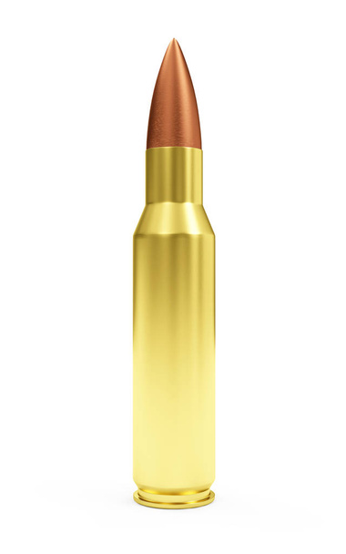 golden bullet on white background  - Fotó, kép