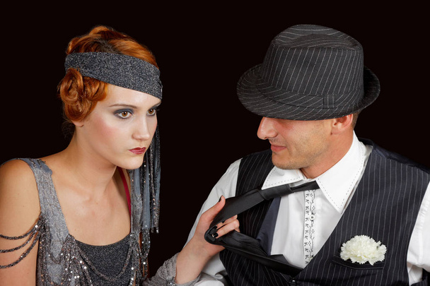Flapper girl and gangster - Photo, Image