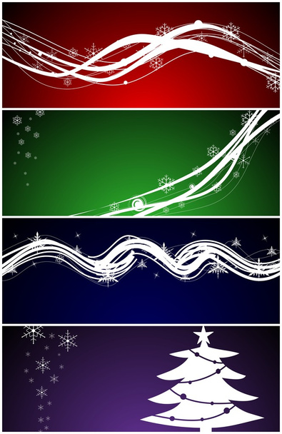 Banners / fondos web de Navidad
 - Vector, Imagen