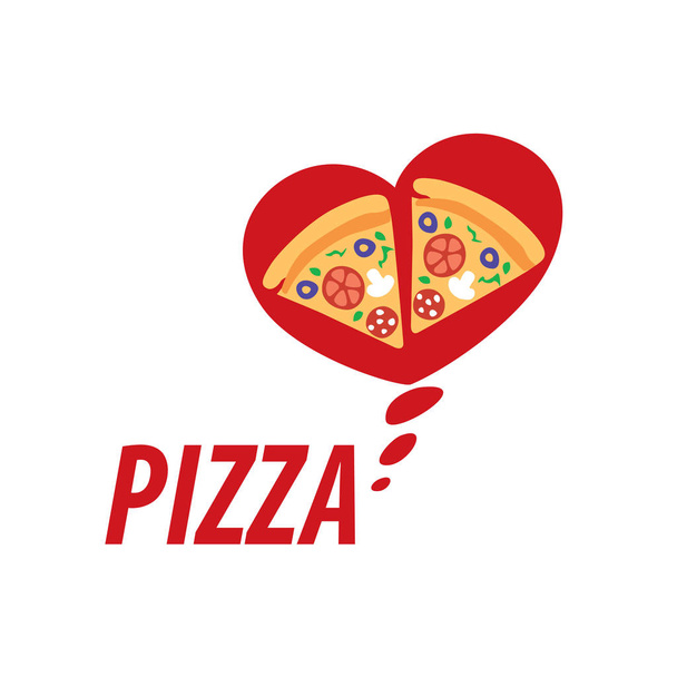 Pizza vector logo - Vector, afbeelding