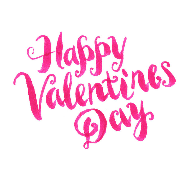 Inspirerende Valentijnsdag romantisch handgeschreven citaat.  - Foto, afbeelding