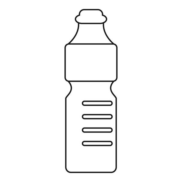 botella de plástico agua mineral reciclaje delgada línea
 - Vector, Imagen