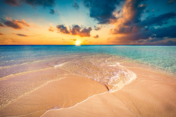 Calm ocean at sunset.  - Photo, Image
