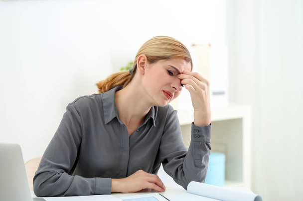 woman suffering from headache - Photo, Image
