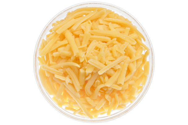 kase üzerine rendelenmiş kaşar peyniri - Fotoğraf, Görsel