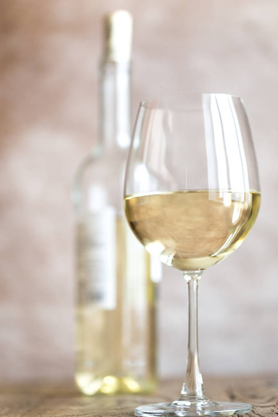 Glass of white wine - Photo, image