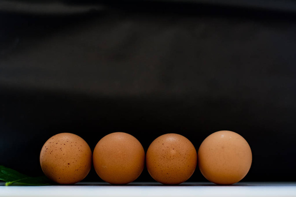 Village chicken eggs - Фото, зображення