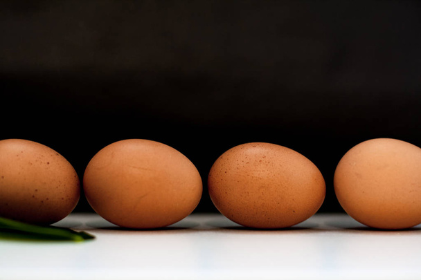 Village chicken eggs - Foto, Bild