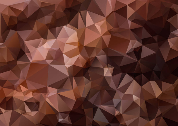 Polygonal Abstract triangle brown texture background - Photo, Image