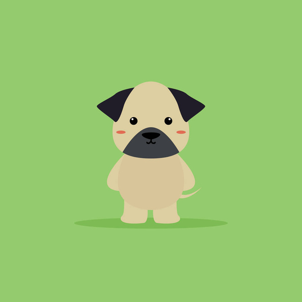 Cute Cartoon dog - Vector, Imagen