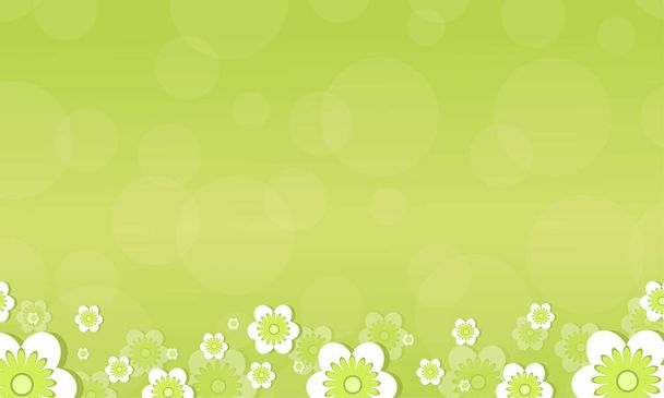 Flower spring background style collection - Vektor, Bild