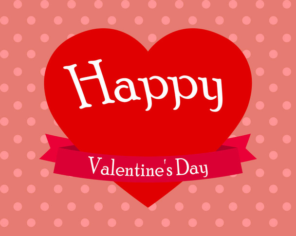 Heart on Valentine s Day vector - Vektor, obrázek