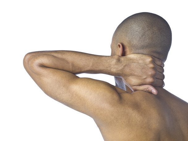guy suffering neck pain - Foto, immagini