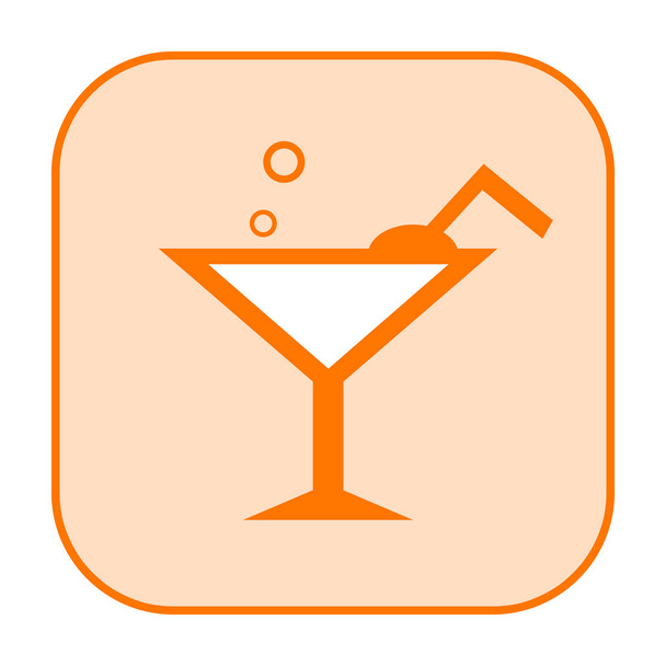 Cocktail drink icon - Photo, Image