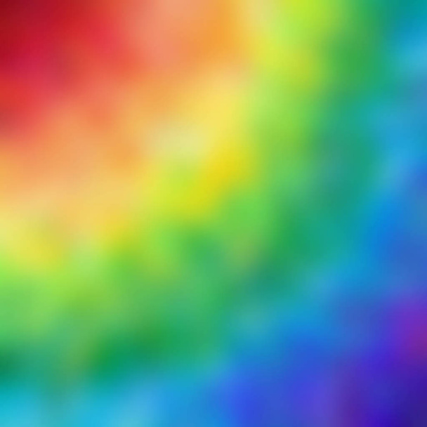 Imagen de fondo difuminar el fondo cuadrado del arco iris con colores de rojo a azul
 - Vector, Imagen